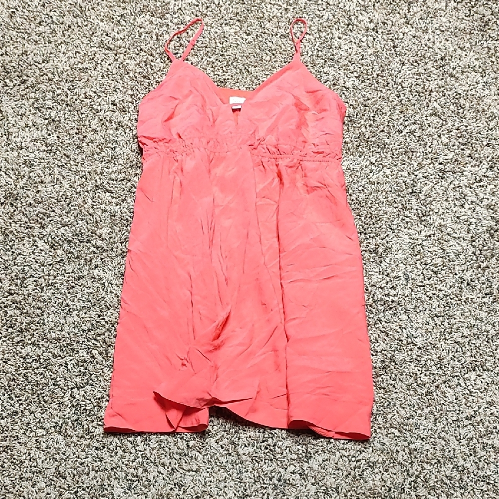 A New Day | Coral Spaghetti Strap Dress
